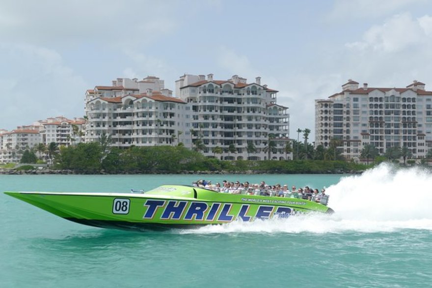 Tour en lancha rápida de Miami con Star Island y vistas a la playa del