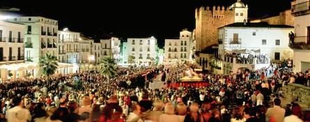 Plaza mayor en semana santa