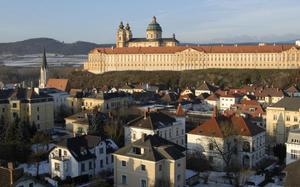 Abadía de Melk en invierno