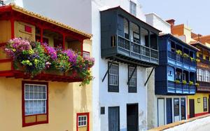 Casas coloridas de La Palma