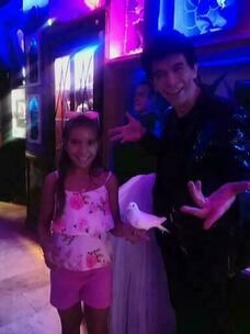 Increíble show, los niños quedaron encantados. No se lo podían creer