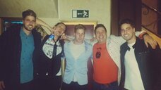 Foto al finalizar el monologo con los protagonistas!!