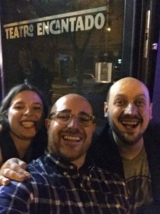 Selfie con mi prima y el mago