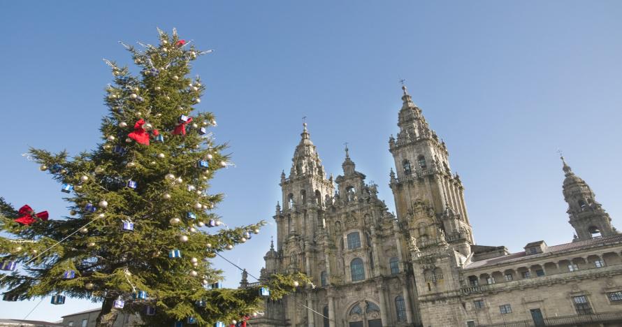 Catedral de Santiago en Navidad