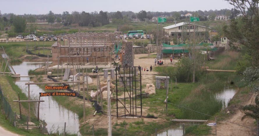 Circuito multiaventura, entrada a Parc Deltaventur
