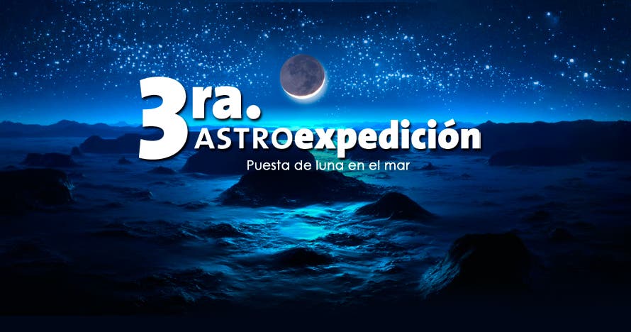 3ra Astroexpedición - Puesta de Luna en el Mar