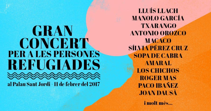 Gran concert per a les Persones Refugiades