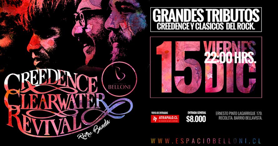Creedence y Clásicos del Rock - Grandes tributos en Espacio Belloni