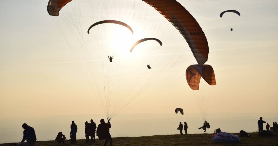 Vuelo en parapente en alta montaña