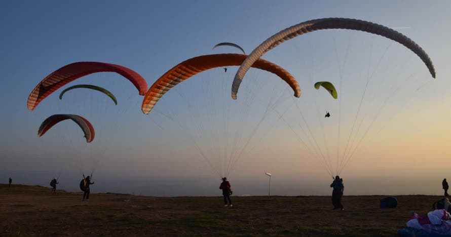 Vuelo en parapente en alta montaña