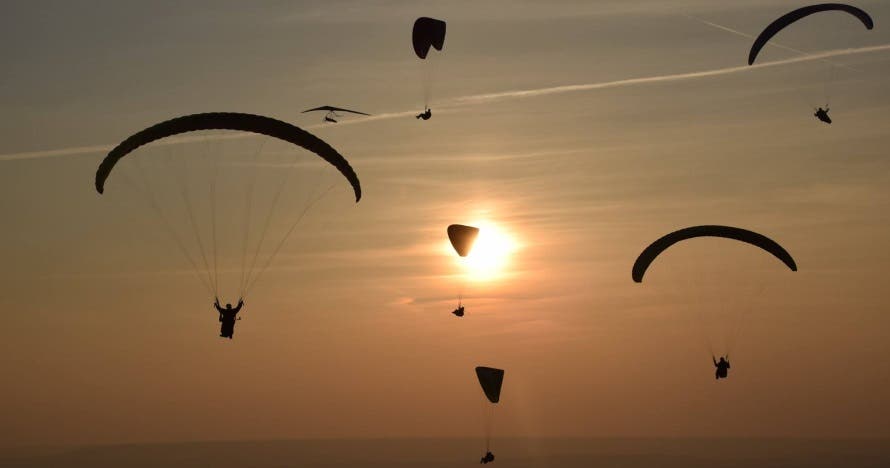 Vuelo en parapente en alta montaña
