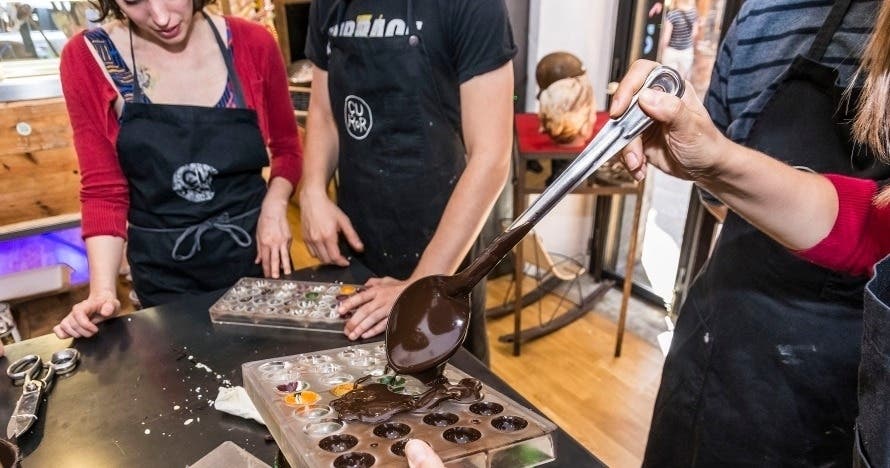 Choco artesano: Taller de chocolates del mundo y cata