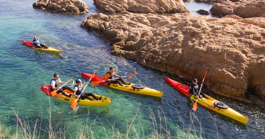Excursión en kayak + snorkel. Ruta de las Cuevas.