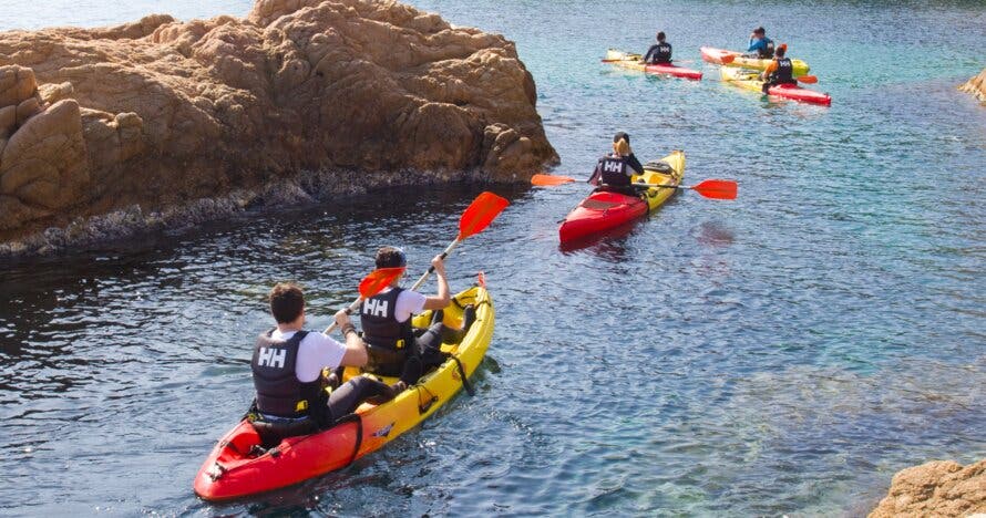 Excursión en kayak + snorkel. Ruta de las Cuevas.