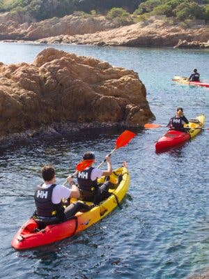 Excursión en kayak + snorkel. Ruta de las Cuevas.