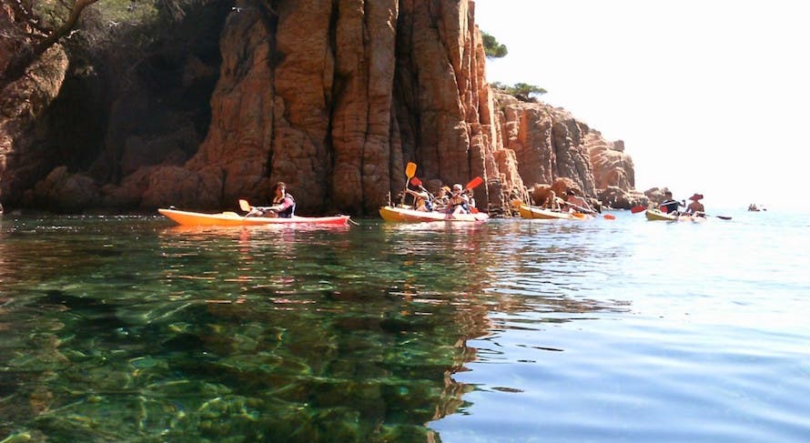 Excursión en kayak + snorkel. Ruta de las Cuevas.