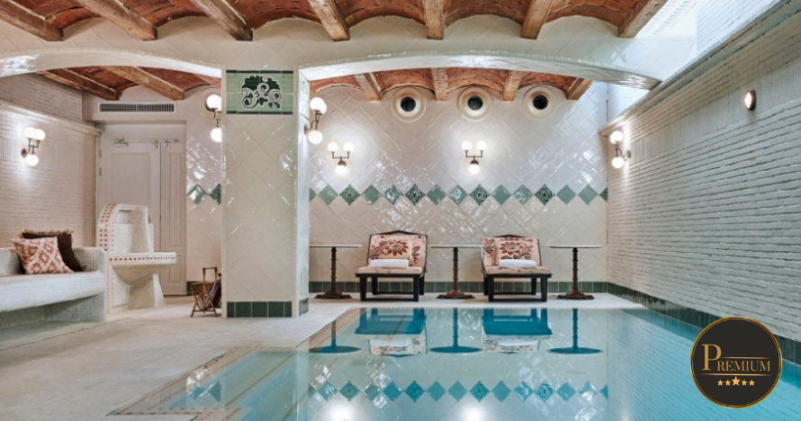 Oasis de relajación en Barcelona: masaje, piscina, sauna y vino