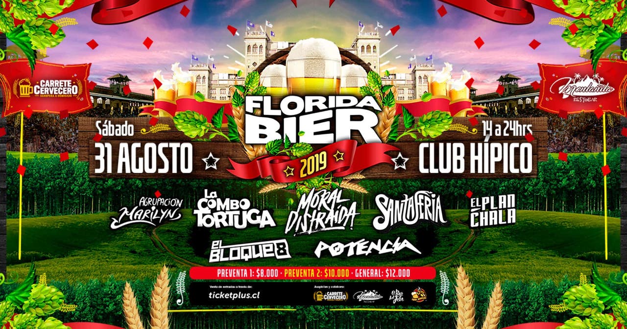 Floridabier 2019 - Moral Distraída, Agrupación Marilyn, Bloque 8 y más