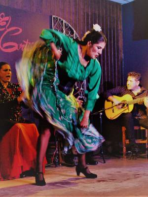 Espectáculo de flamenco local