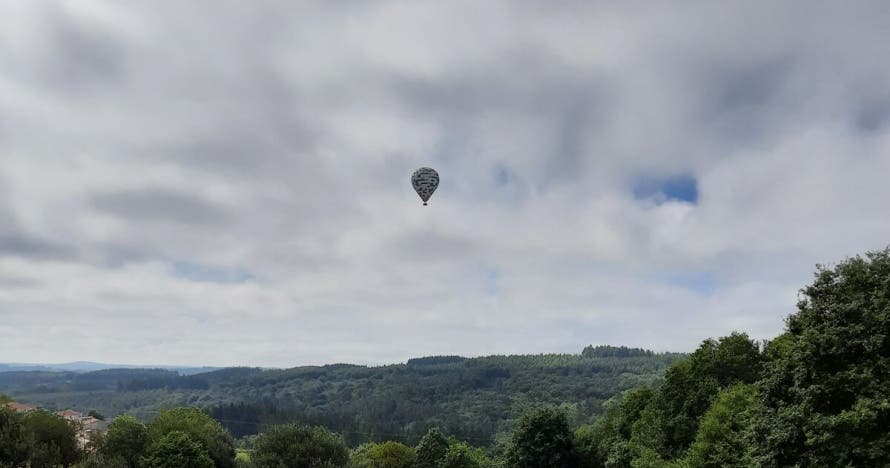 Vuelo en globo en Ribeira Sacra