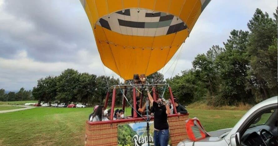 Vuelo en globo en Ribeira Sacra