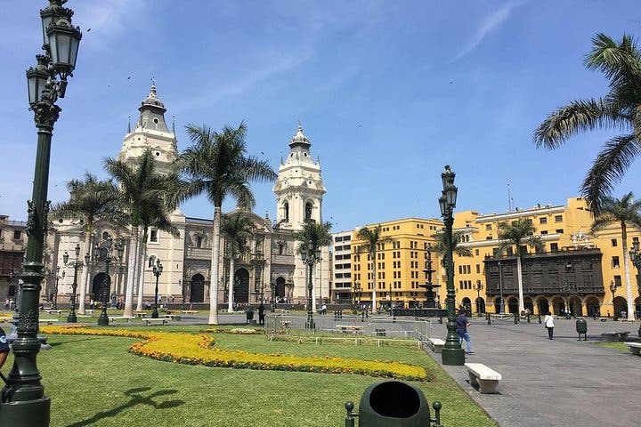 8 horas: recorrido por la ciudad de Lima, clase de cocina, recorrido por el mercado y frutas exóticas (grupos pequeños)