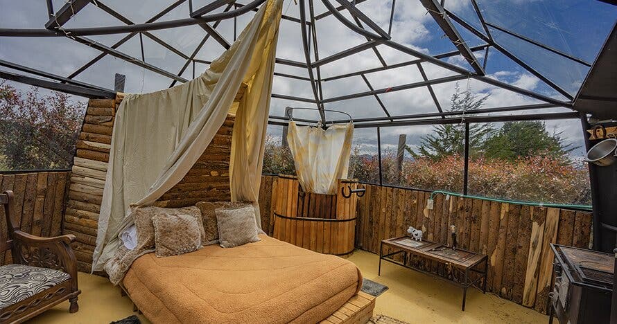2D/1N Glamping Bungalows+Desayuno para 2 en el Sisga Jueves o Viernes