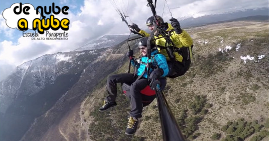 Vuelo en Parapente en la Sierra a 40 min. de Madrid