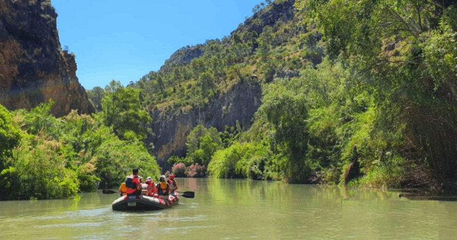 Doble experiencia Rafting Cañón de Almadenes y Cueva del Puerto
