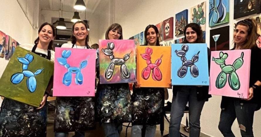 Pintura y vino, una experiencia creativa y social