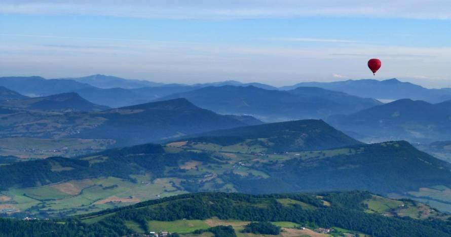 Vuelo en Globo: los campos vizcaínos a vista de pájaro