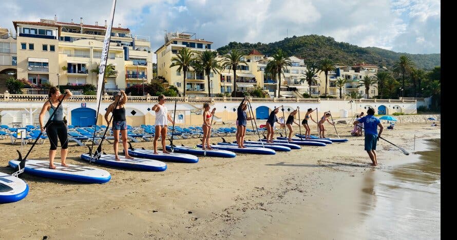 Alquiler de paddle surf 1 hora en Sitges