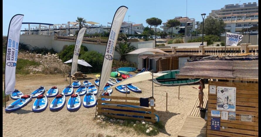 Alquiler de paddle surf 1 hora en Sitges
