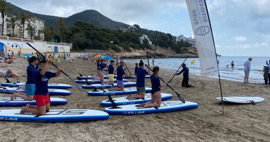 Alquiler de paddle surf 1 hora en Sitges