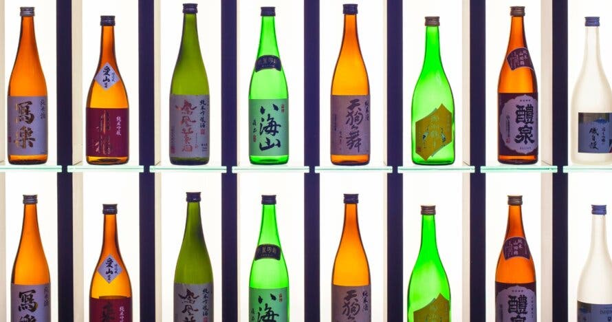 Cata de sakes aromáticos: junmai daiginjo. Mercado de la Boqueria.