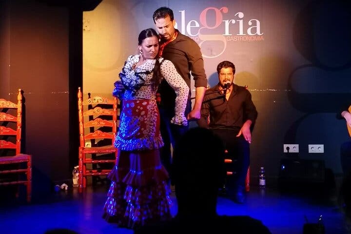 Espectáculo auténtico de flamenco. Alegria y gastronomia Málaga
