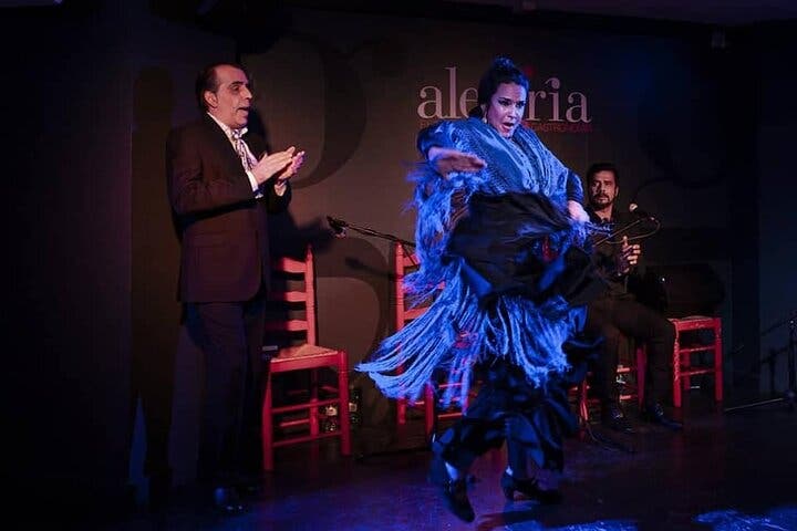 Espectáculo auténtico de flamenco. Alegria y gastronomia Málaga