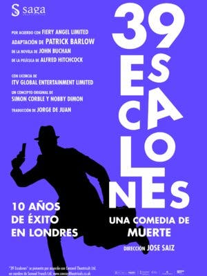 39 escalones, una comedia de muerte