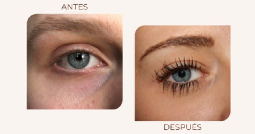 Lifting de pestañas con tinte efecto natural
