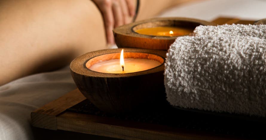 Ritual Armonía con aroma de café colombiano, bombones y velas