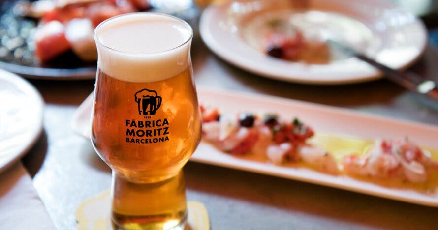 Menú Maridaje en Fàbrica Moritz Barcelona