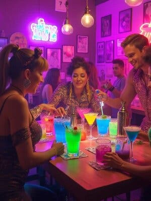 Taller de coctelería : la Movida madrileña