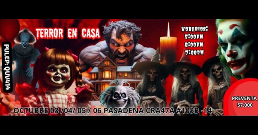 Terror en casa: Experiencia Microteatro Colombia