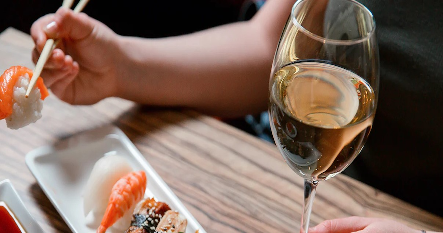 Maridaje vinos y sushi