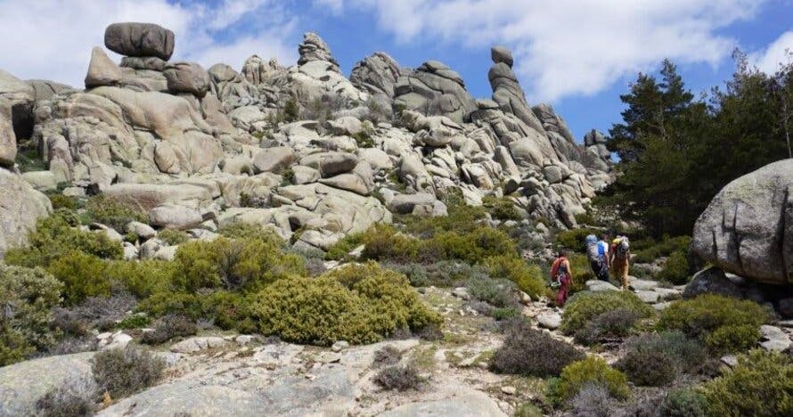 Escalada guiada en la Pedriza