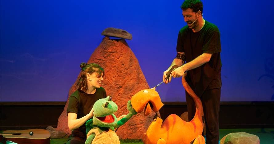 Una rana y los dinos (Teatro para bebés)