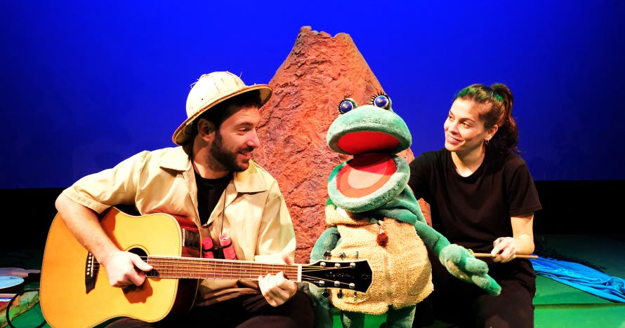 Una rana y los dinos (Teatro para bebés)