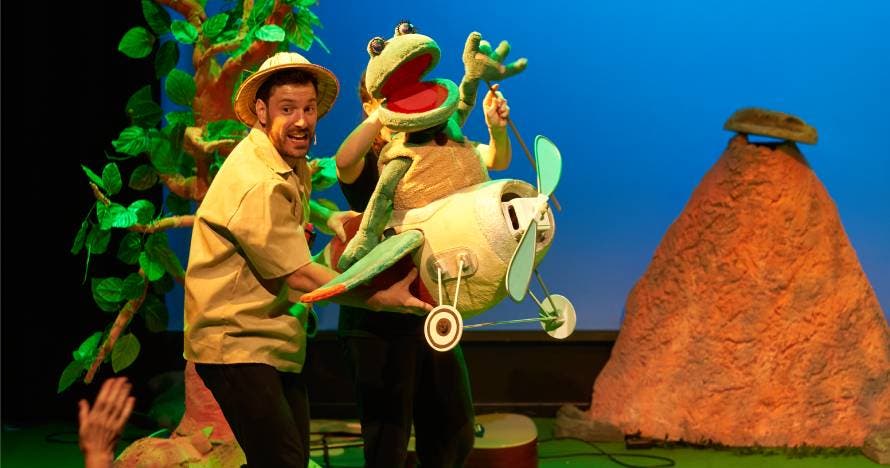 Una rana y los dinos (Teatro para bebés)