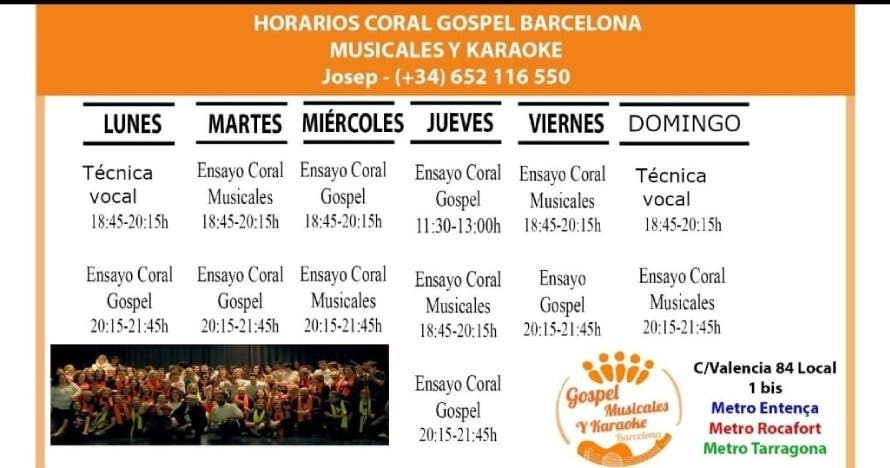 Cantar en una coral de gospel en Barcelona