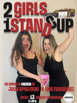 Two girls one stand cup